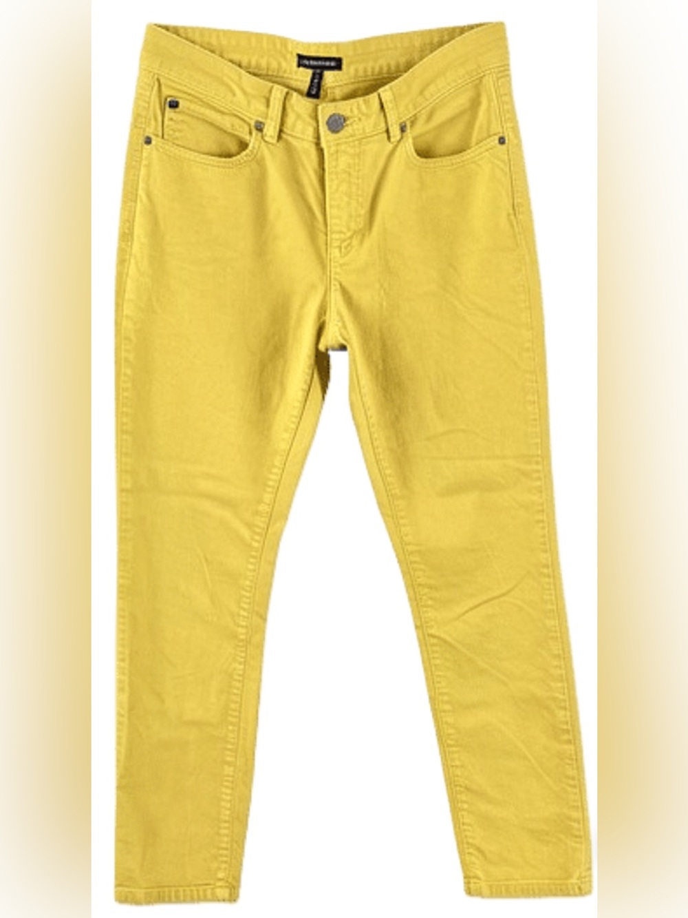 Eileen Fisher Organic Cotton Stretch Parrot Yellow Jeans